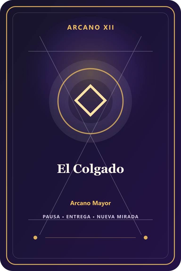 Carta de tarot: El Colgado