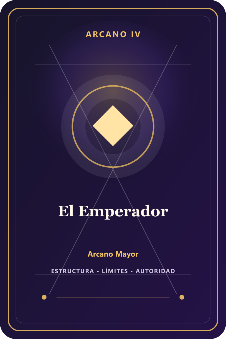 Carta de tarot: El Emperador