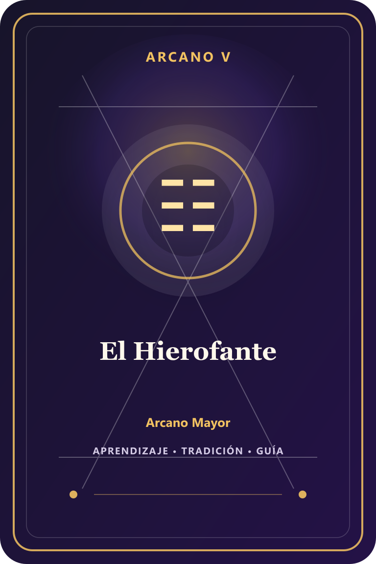 Carta de tarot: El Hierofante