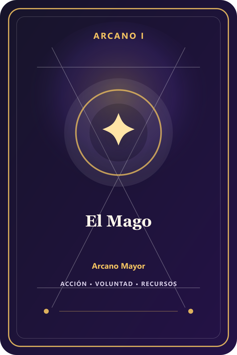 Carta de tarot: El Mago