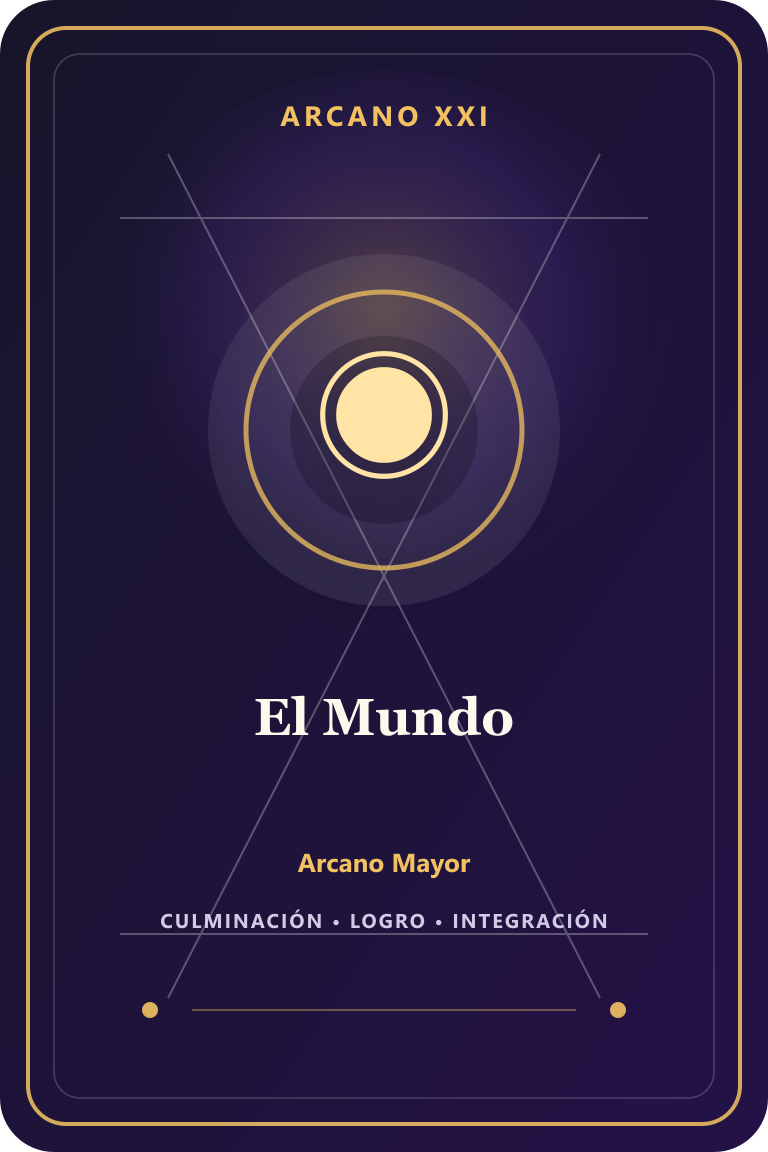 Carta de tarot: El Mundo