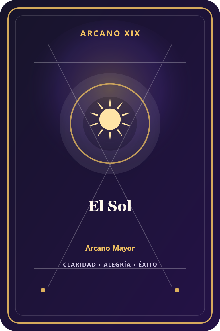 Carta de tarot: El Sol