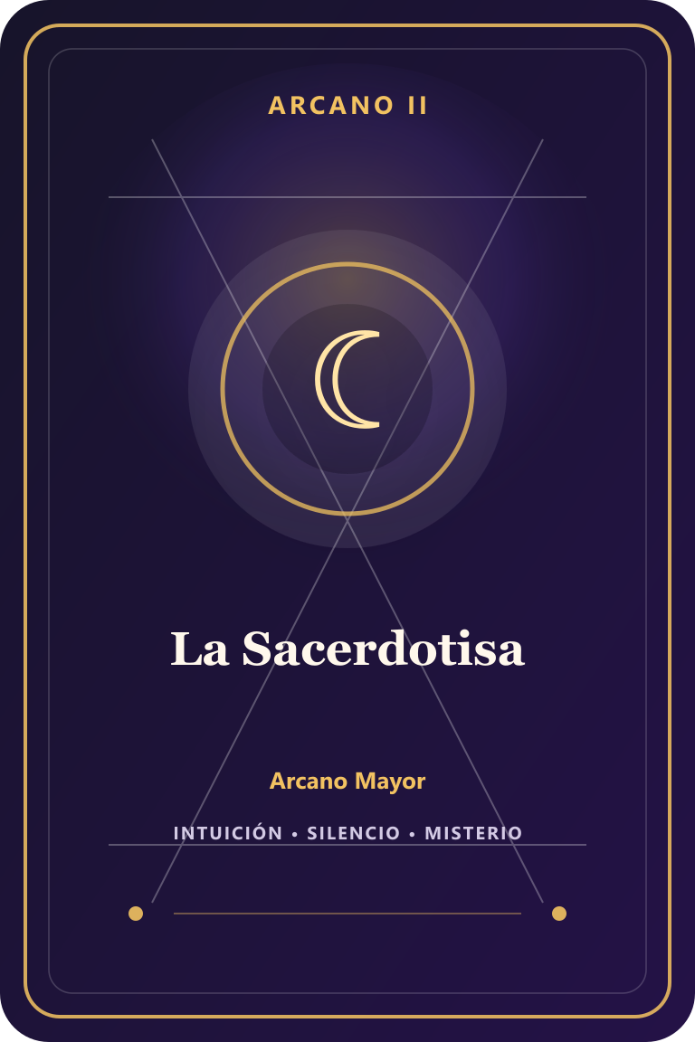 Carta de tarot: La Sacerdotisa