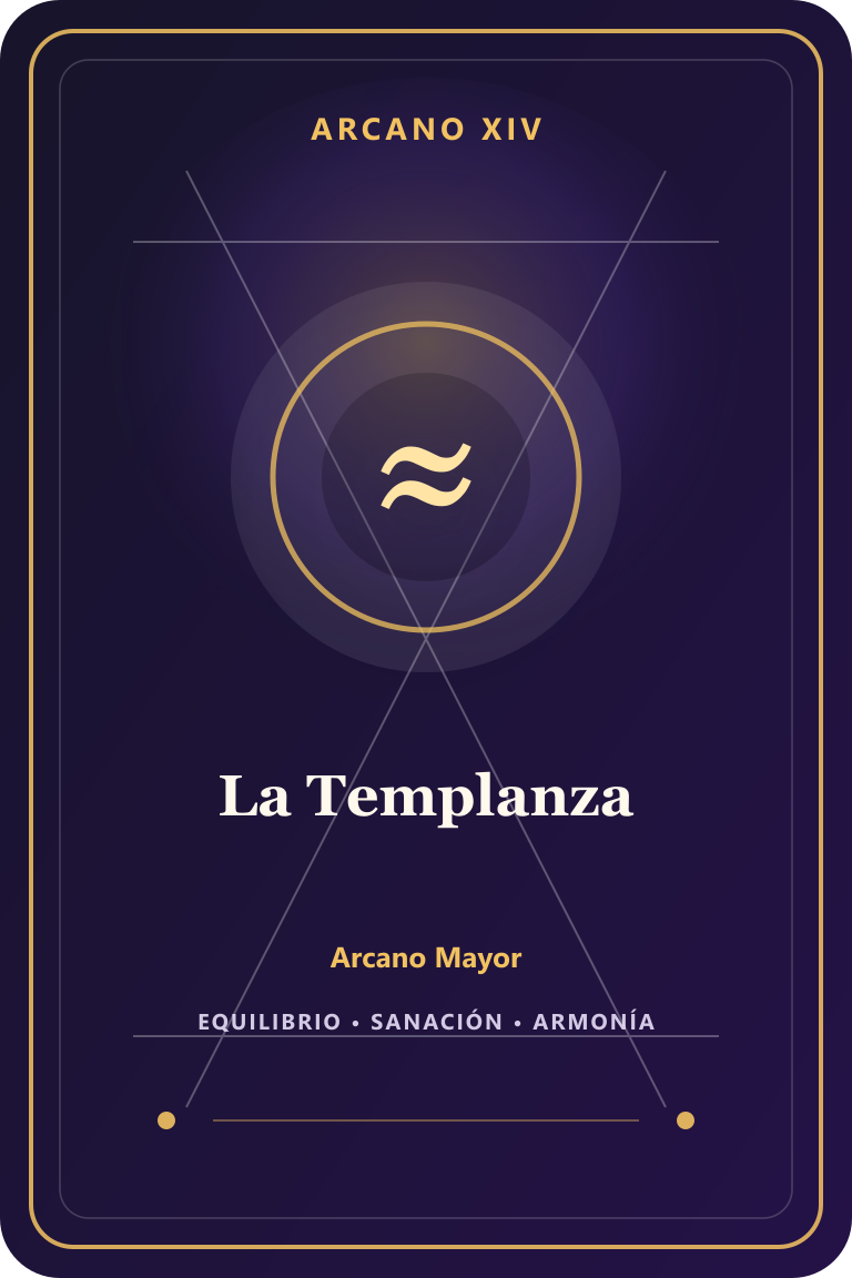 Carta de tarot: La Templanza