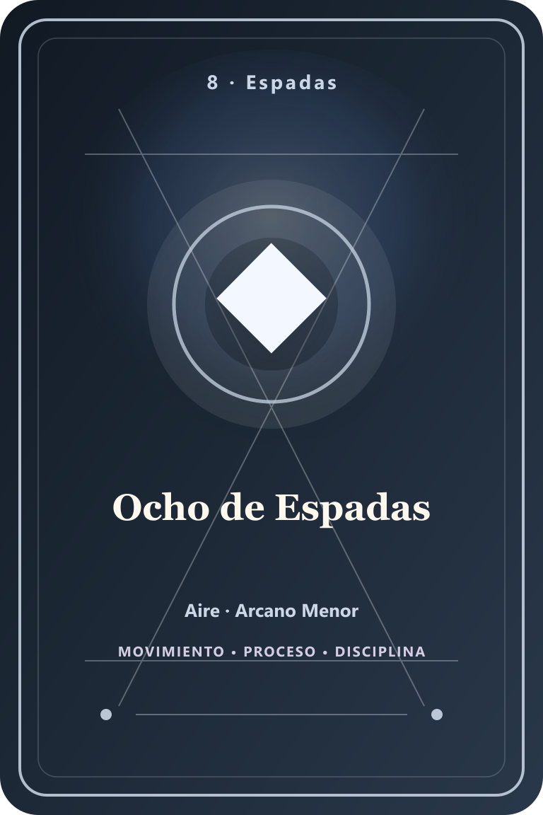 Carta de tarot: Ocho de Espadas