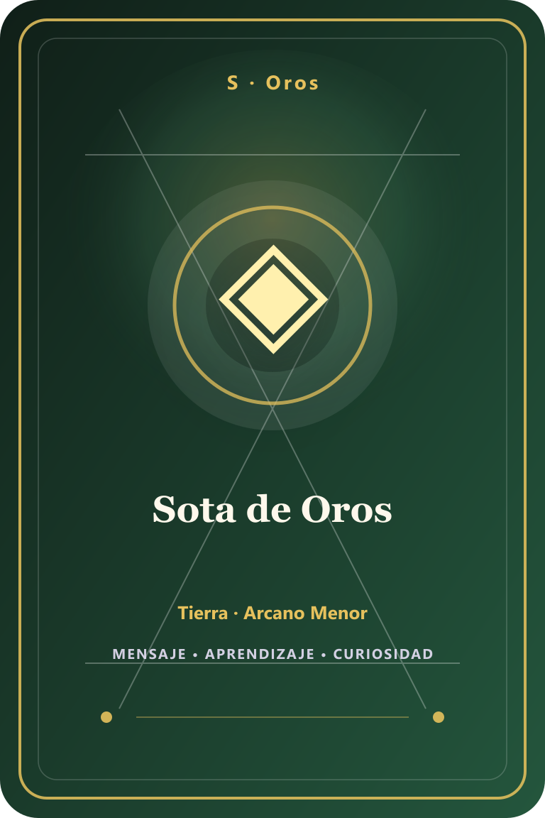 Carta de tarot: Sota de Oros